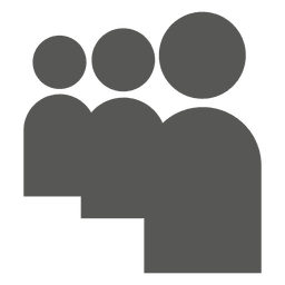 People flat sign PNG Design