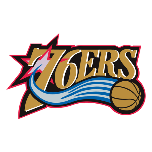 Logotipo de los Philadelphia 76ers Diseño PNG