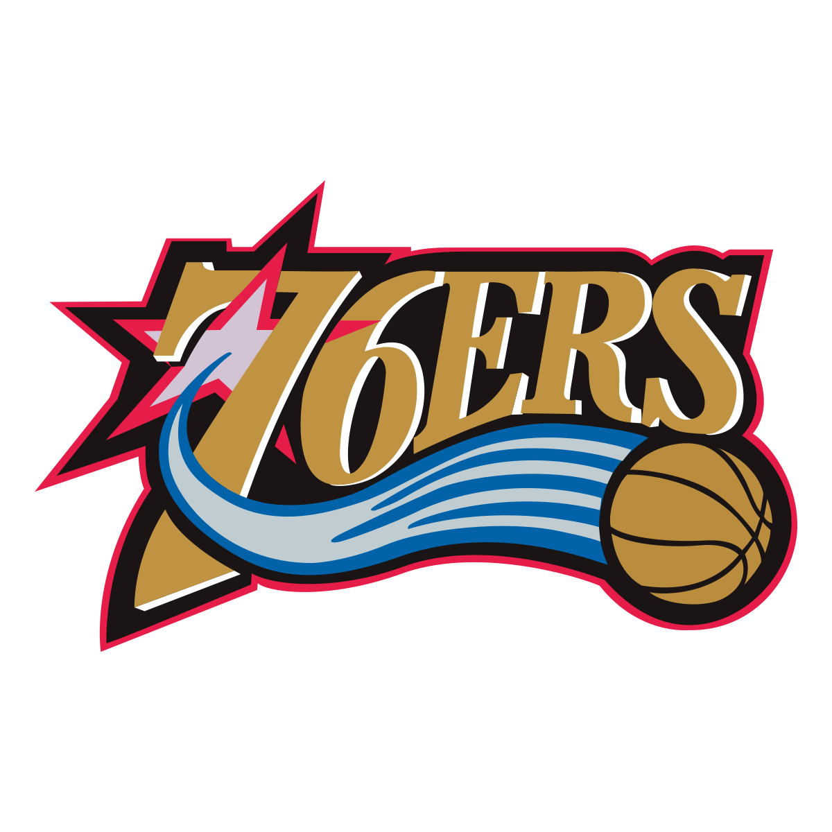 Diseño PNG Y SVG De Logotipo De Los Philadelphia 76ers Para Camisetas, image size:1200x1200