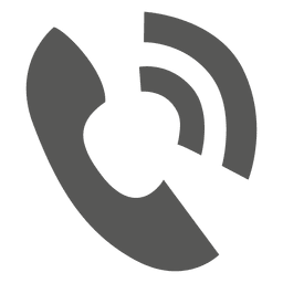Icono de teléfono blanco y negro - Descargar PNG/SVG transparente