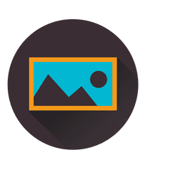 Icono de círculo de álbum de fotos Diseño PNG
