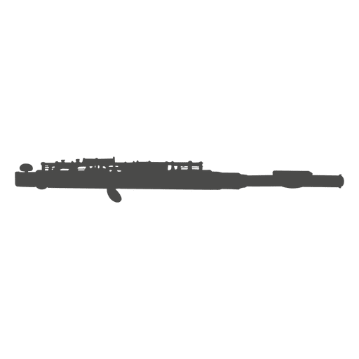 Silhueta de flautim Desenho PNG