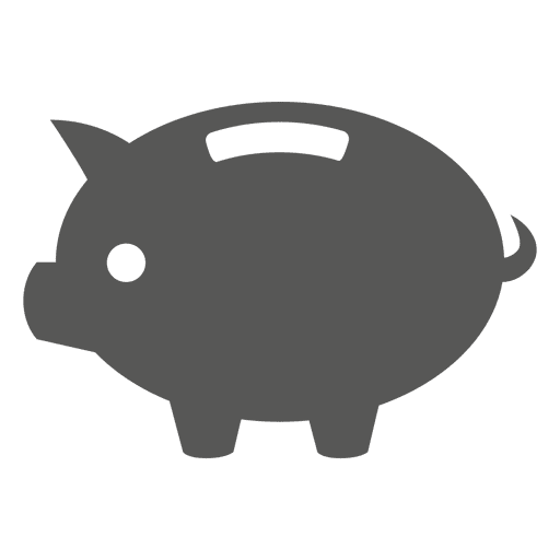 Icono de banco de cerdo Diseño PNG