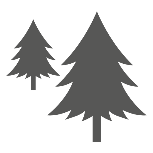 Pine trees icon PNG Design