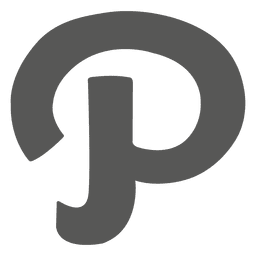 pinterest logo grey