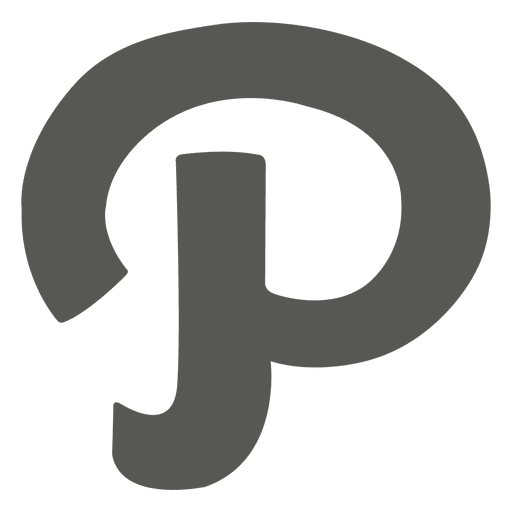 Logotipo de pinterest p Diseño PNG