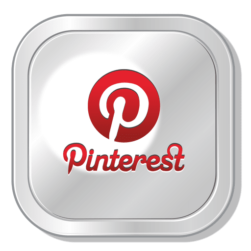 Icono cuadrado de Pinterest Diseño PNG