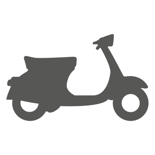 Pizza delivery bike side icon
