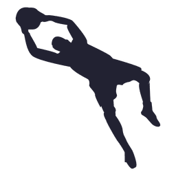 Jogador mantendo a silhueta do gol Desenho PNG