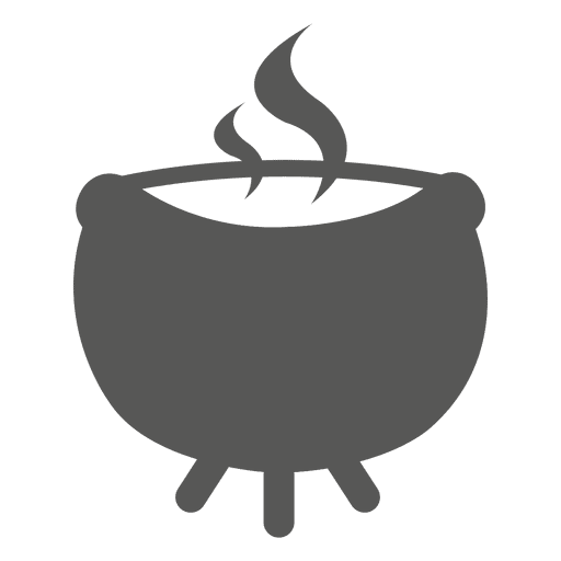 Icono de olla en llamas Diseño PNG