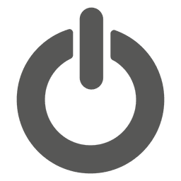 Simple power button icon PNG Design