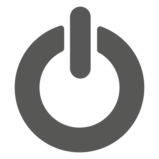 Einfaches Ein- / Ausschalter-Symbol PNG-Design