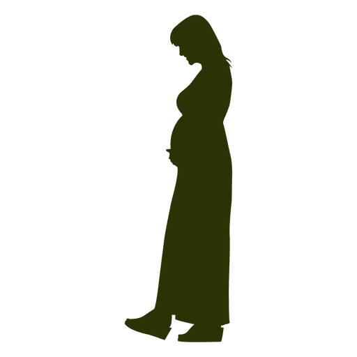 Schwangere Frau Silhouette 1 PNG-Design