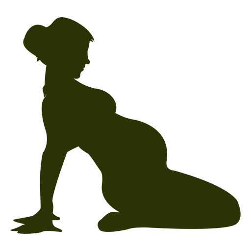 pregnant woman silhouette png