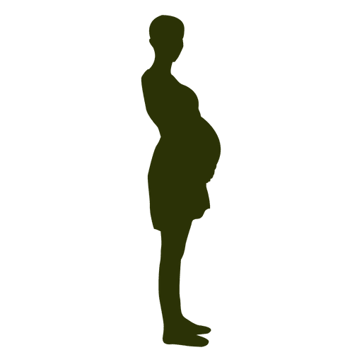 Download Pregnant Woman Standing Silhouette Transparent Png Svg Vector File