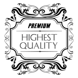 Premium quality ornament badge 3 PNG Design