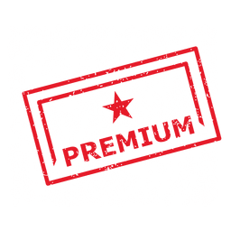 Premium square badge PNG Design
