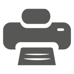 Flat Printer Icon PNG Design Transparent PNG