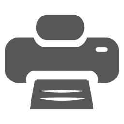 Ícone de impressora plana Desenho PNG