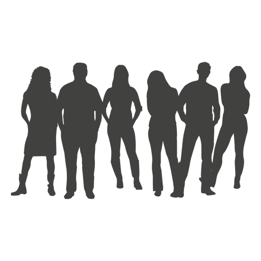 group of men silhouette png