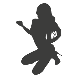 Provocative woman silhouette Transparent PNG