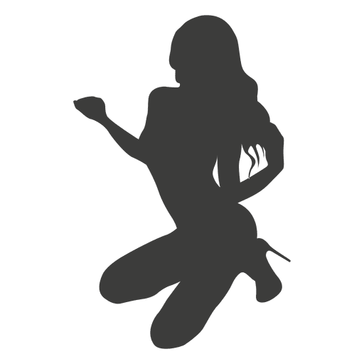 Provocative woman silhouette PNG Design