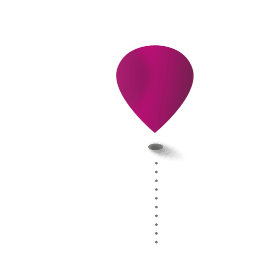 Purple balloon glossy infographic