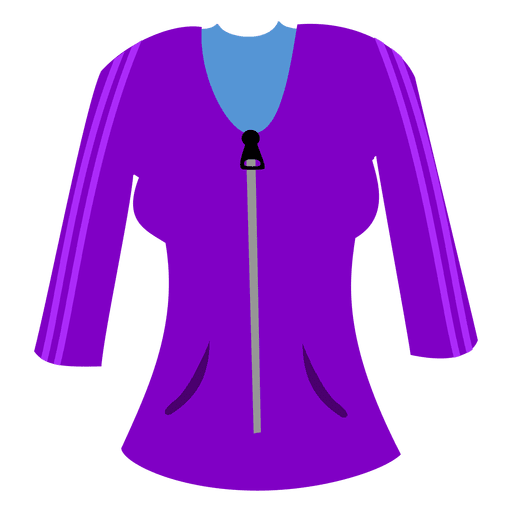 Purple ladies sweater PNG Design