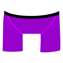Dibujos animados cortos para hombres morados Diseño PNG