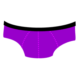 Purple mens underwear cartoon PNG Design Transparent PNG