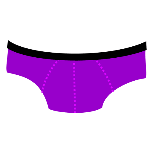Purple mens underwear cartoon PNG Design