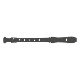 Recorder silhouette PNG Design