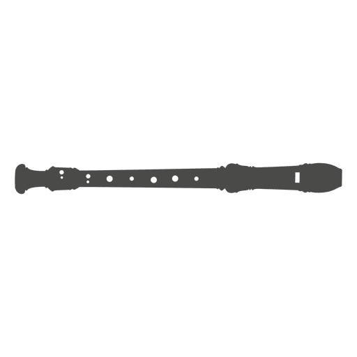 Recorder silhouette PNG Design