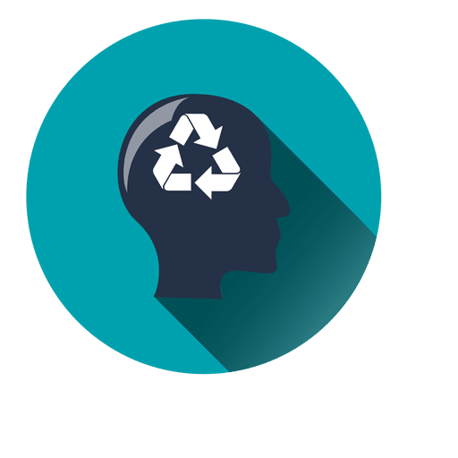 Recycling-Ideenkreissymbol PNG-Design