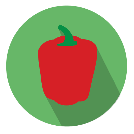 Icono de pimiento rojo Diseño PNG