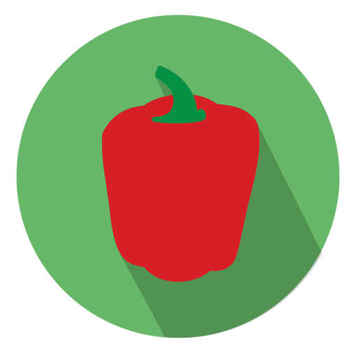 Red bell pepper icon PNG Design