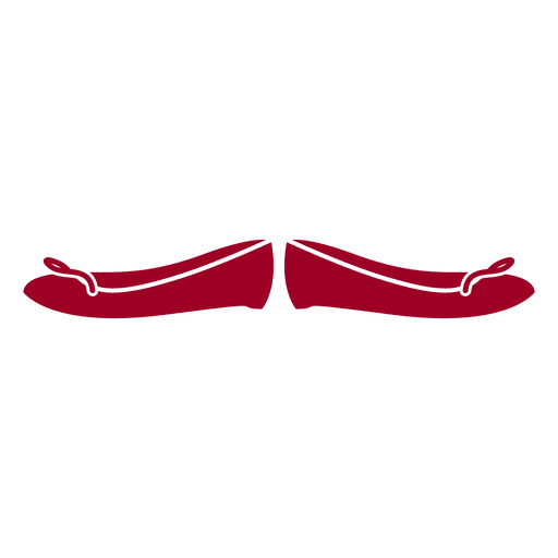 Red girl's shoe PNG Design