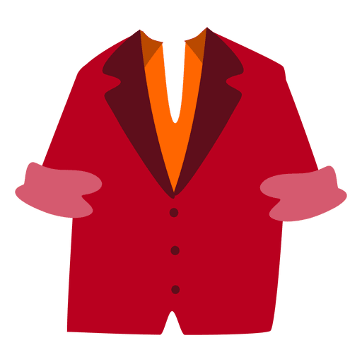 Red men's blazer PNG Design