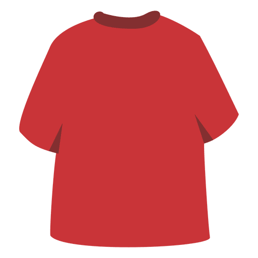 Camiseta roja hombre espalda Diseño PNG