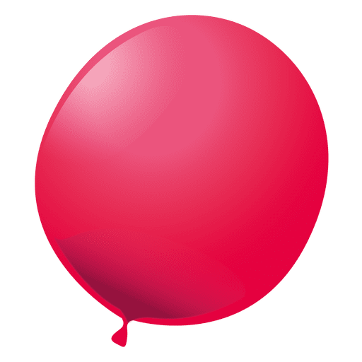 Red party balloon PNG Design