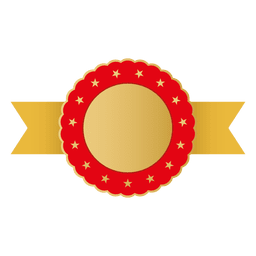 Fita dourada de aro vermelho Desenho PNG