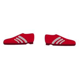 Zapato deportivo rojo de dibujos animados Diseño PNG
