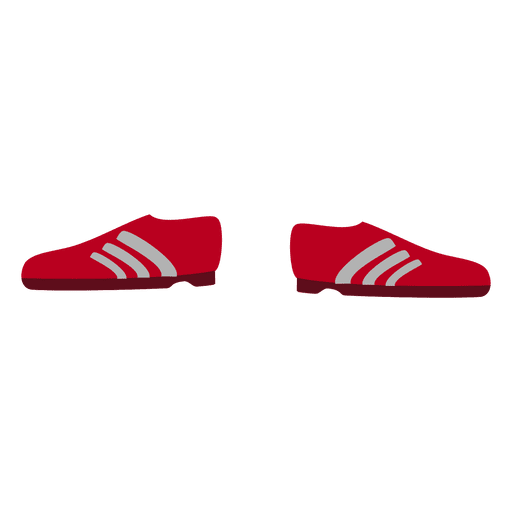 Red sport shoe cartoon PNG Design