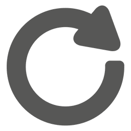 Recargar icono de flecha Diseño PNG