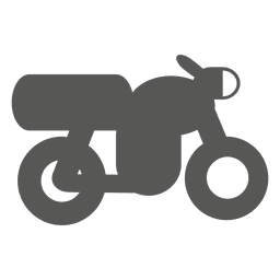 Icono de lado de moto retro Diseño PNG