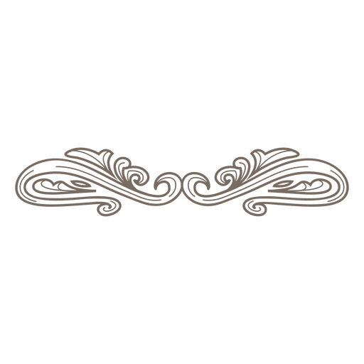 Download Retro Ornate Divider Decoration Transparent Png Svg Vector File