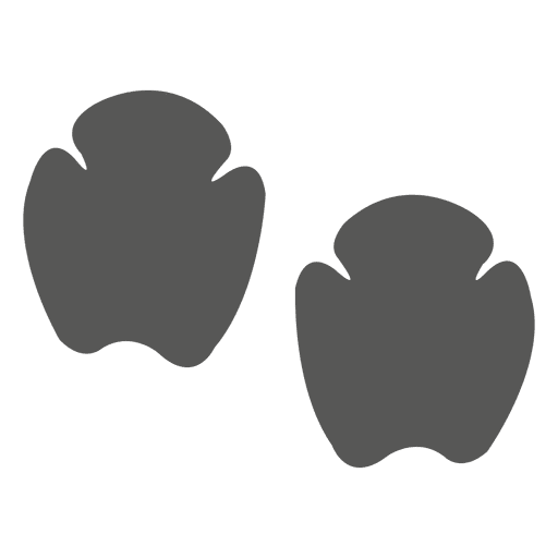 Ícone de pegada de rinoceronte Desenho PNG