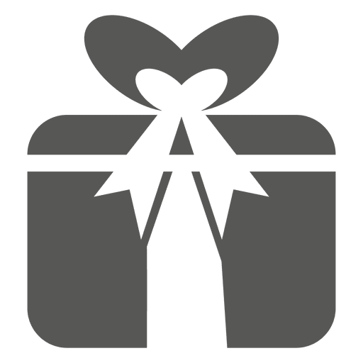 Geschenkbox-Symbol in Band eingewickelt PNG-Design