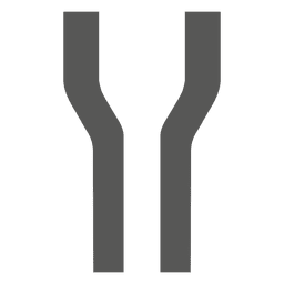 Señal de carretera se ensancha por delante Diseño PNG