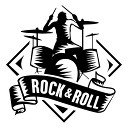 Distintivo de rock and roll Transparent PNG
